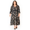 thumbnail image 2 of Devoted Women’s Plus size L/S wrap V-neck maxi dress, 2 of 6