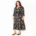 thumbnail image 4 of Devoted Women’s Plus size L/S wrap V-neck maxi dress, 4 of 6