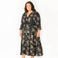 thumbnail image 3 of Devoted Women’s Plus size L/S wrap V-neck maxi dress, 3 of 6