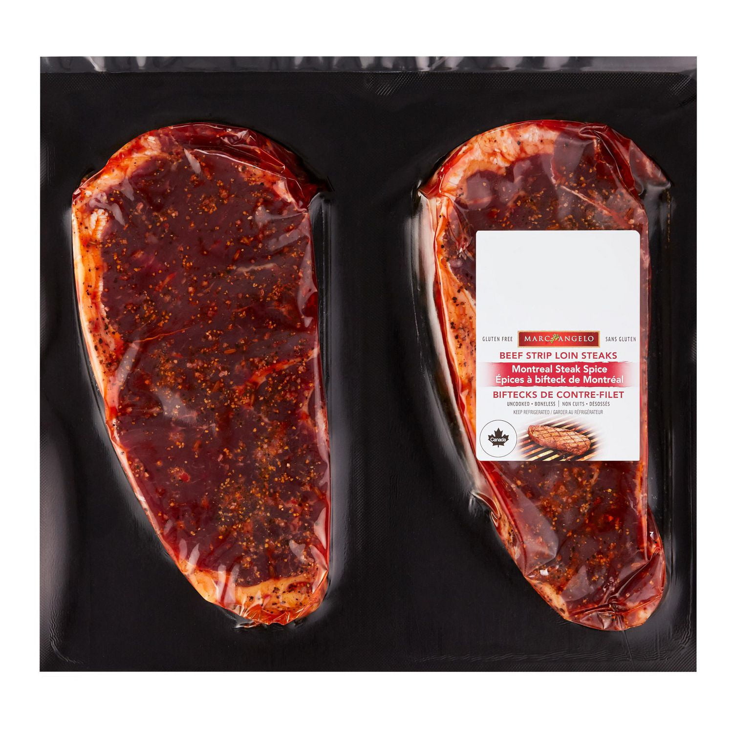 Marcangelo Foods Montreal Spice Beef Strip Loin Steaks Walmart Canada