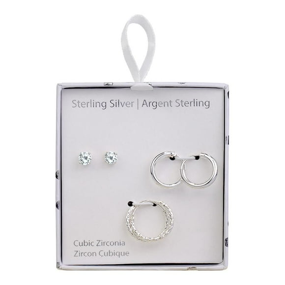 Luxury Designs set de 3 boucles d’oreilles