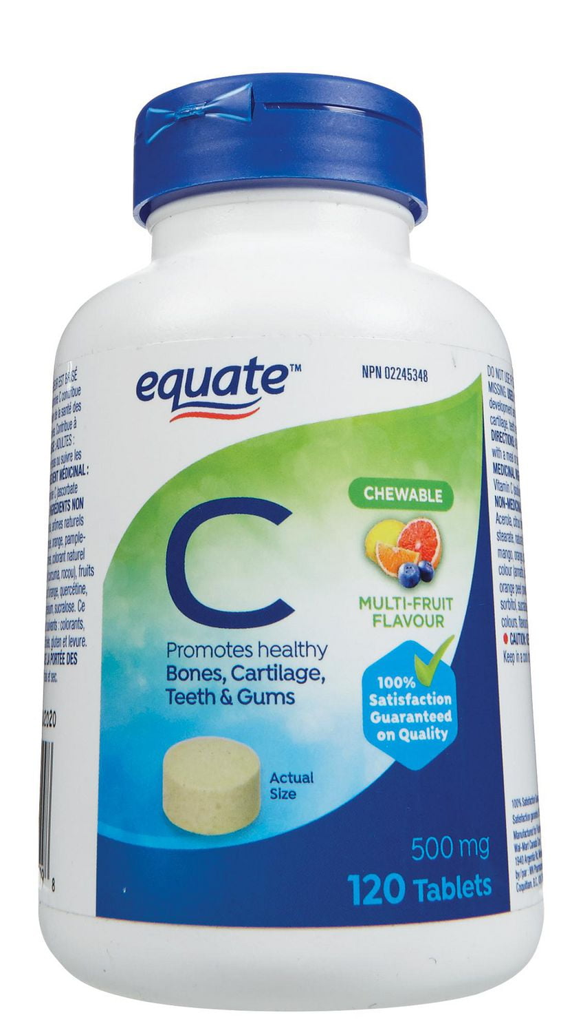 Equate Vitamin C 500mg MultiFlavour Chewable Walmart Canada
