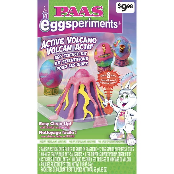 PAAS Easter Egg Decorating and Dye Kit , Eggsperiments : Active Volcano ...