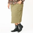 thumbnail image 1 of Devoted Taille Plus Femme Jupe maxi utilitaire avec poches cargo, 1 of 4