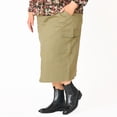 thumbnail image 1 of Devoted Taille Plus Femme Jupe maxi utilitaire avec poches cargo, 1 of 4