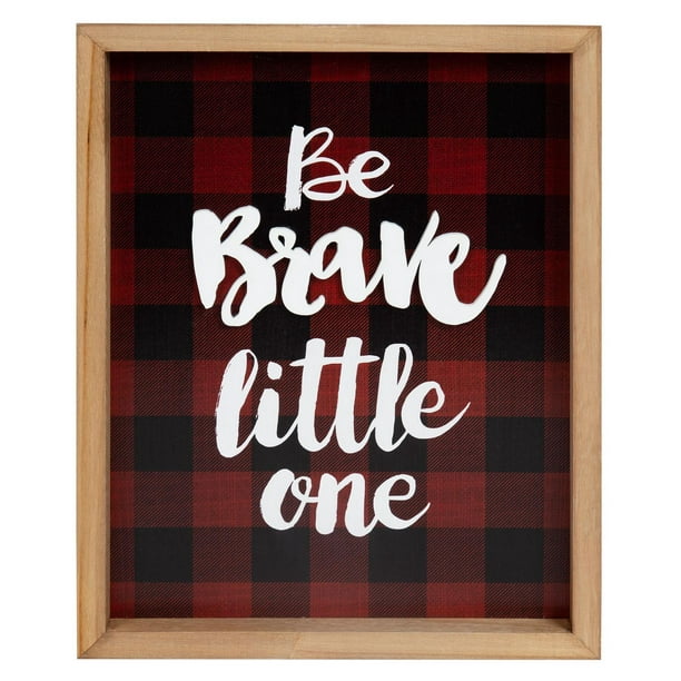 Canadiana Art mural MDF Be Brave Little One