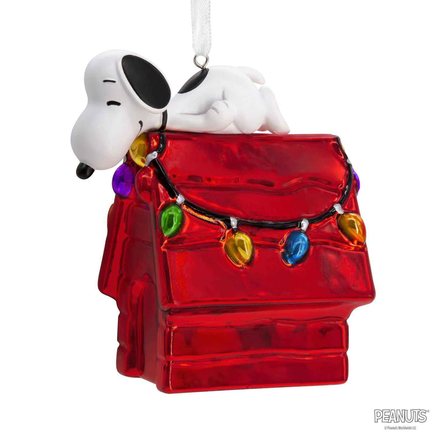 Hallmark Christmas Ornament (Peanuts Snoopy on Holiday Doghouse 