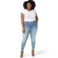 thumbnail image 1 of Sofia Jeans by Sofia Vergara Women's Plus Size Rosa Super High-Rise Shark Bite Hem Jeans, 1 of 2