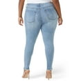 thumbnail image 2 of Sofia Jeans by Sofia Vergara Women's Plus Size Rosa Super High-Rise Shark Bite Hem Jeans, 2 of 2