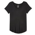 thumbnail image 1 of George Women's Core Drapey V-Neckline Tee, 1 of 1