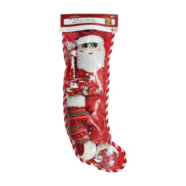 HOLIDAY TIME DOG TOY STOCKING, 6 Pieces Walmart.ca