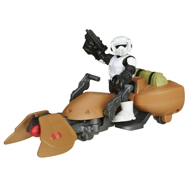Playskool Heroes Star Wars Galactic Heroes - Figurines de Soldat éclaireur et moto speeder