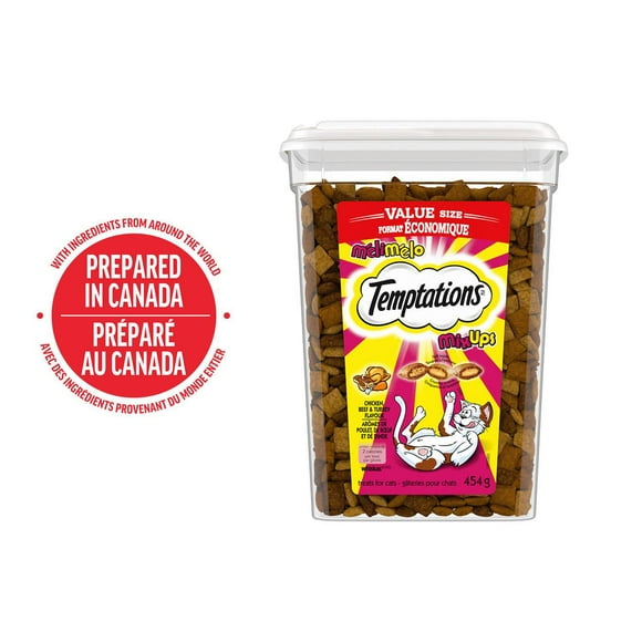 Temptations MixUps Chicken, Beef & Turkey Flavour Soft & Crunchy Cat Treats, 454g