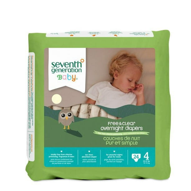Seventh Generation - Pur et Simple - Couches de nuit pour bébés