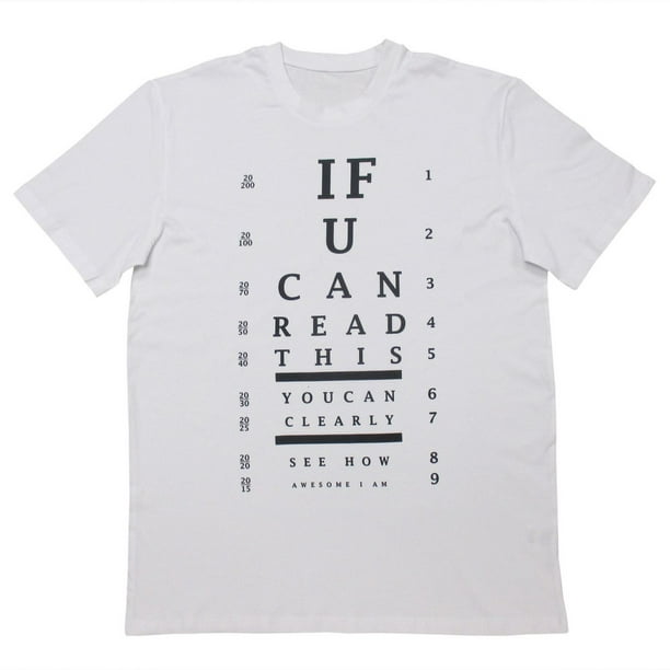 T-shirt à manches courtes pour hommes Eye Chart