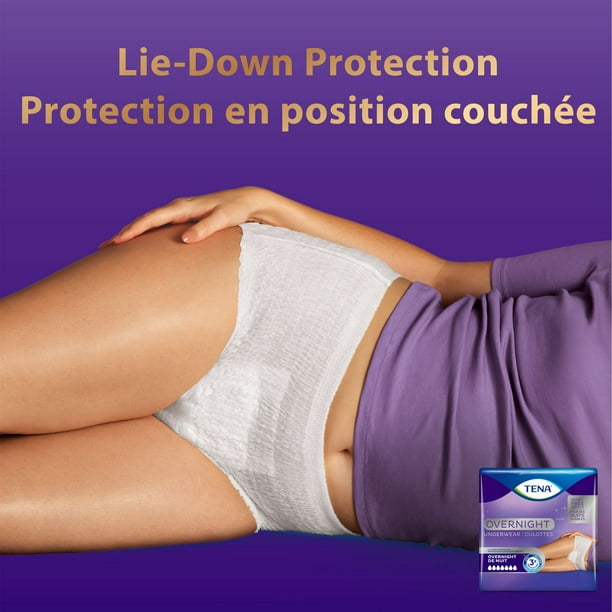 TENA Overnight Underwear Heavy Incontinence Protection Medium