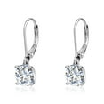 thumbnail image 1 of Luxury Designs Round Cubic Zirconia Dangling Leverback Earrings, 1 of 2