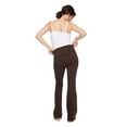 thumbnail image 2 of Pantalon évasé avec ceinture montée pliable Paisley Sky Maternité, 2 of 3