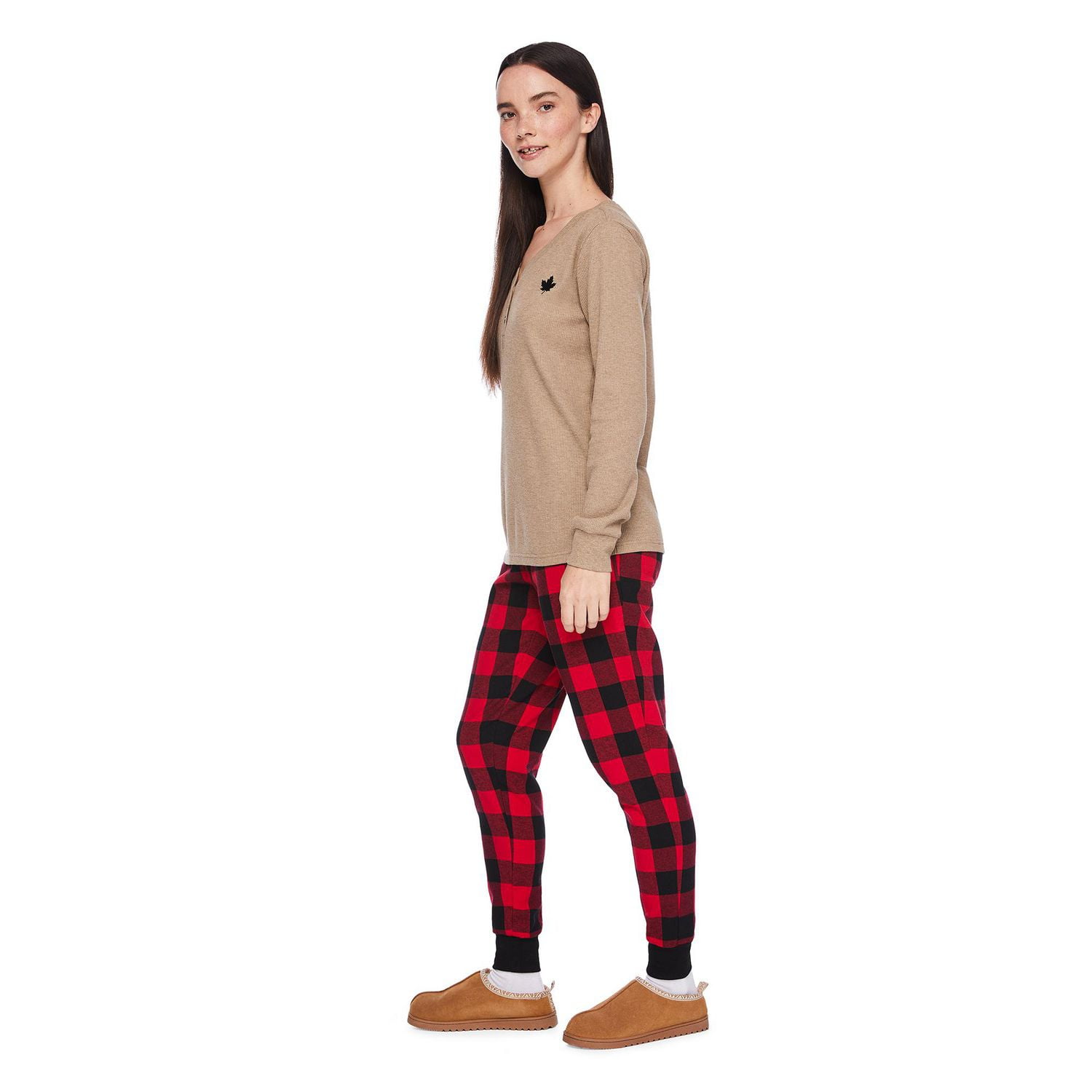 Pyjamas avec pantalon en flanelle Canadiana pour toute la famille
