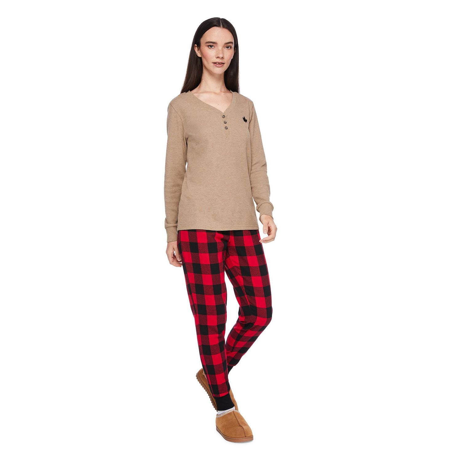 Pyjamas avec pantalon en flanelle Canadiana pour toute la famille