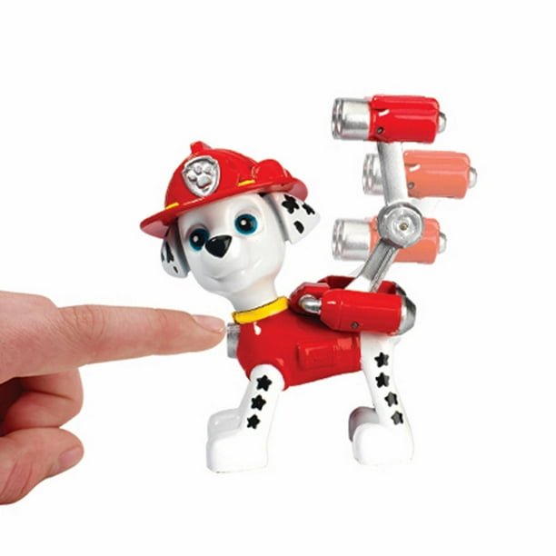 Figurine articulée Marcus Action Pack Pup de La Pat' Patrouille avec badge  
