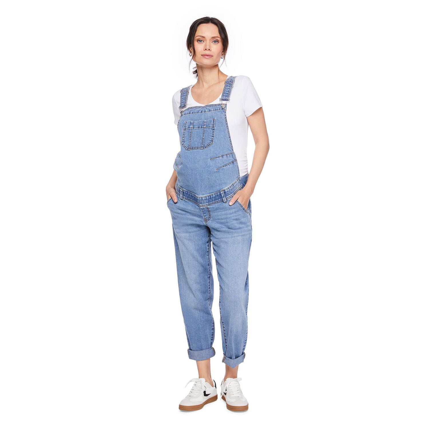 Salopette de coupe généreuse à jambe droite Paisley Sky Maternité Tailles P-TTG