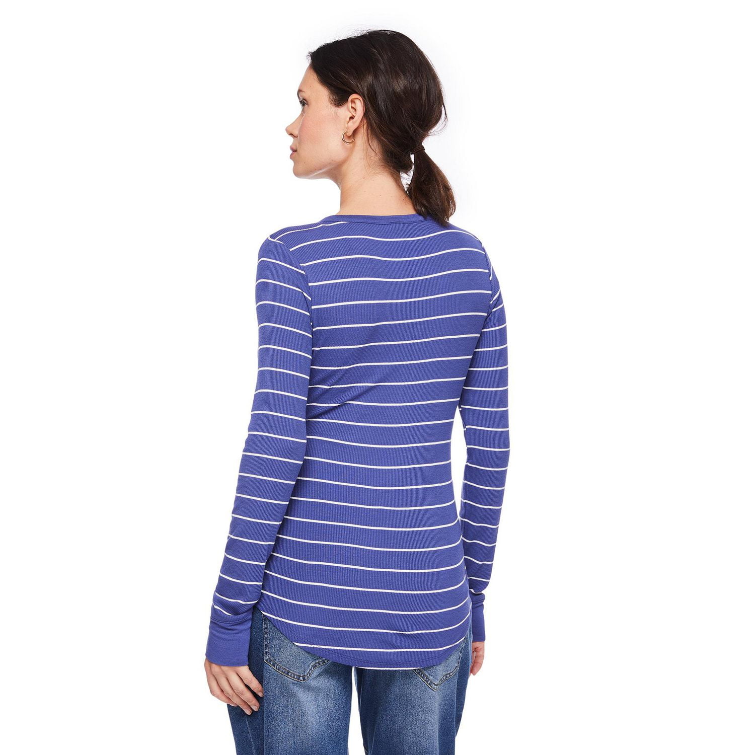 Haut henley à manches longues Paisley Sky Maternit