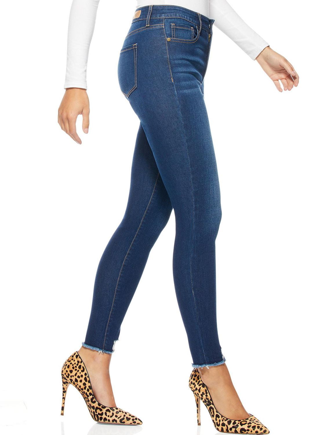 Sofia Jeans by Sofia Vergara Women’s Rosa Curvy Super High Waist Skinny Ankle Jeans