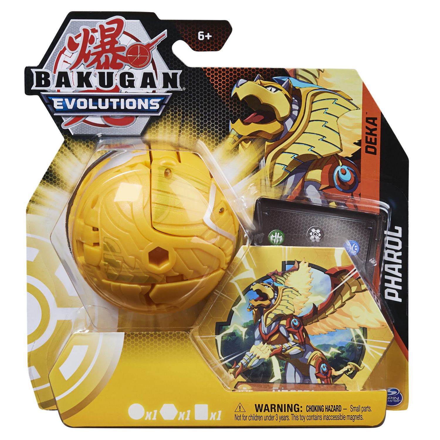 Bakugan Evolutions Deka, Pharol (Gold), Jumbo Collectible Transforming  Action Figure and Trading Card, Kids Toys for Boys, Ages 6 and Up 