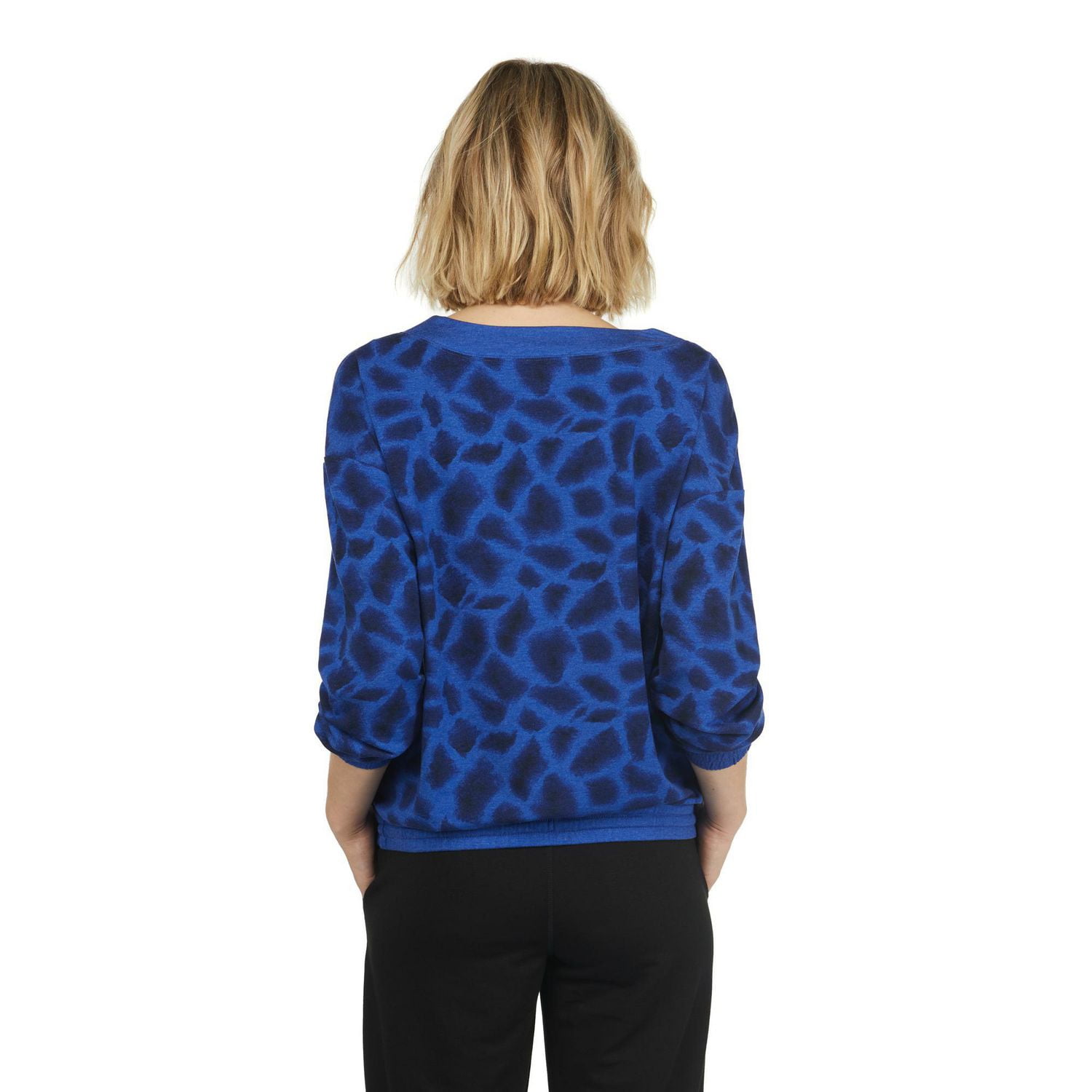 Haut imprimé en molleton de cotton MEXX à encolure dégagée pour femmes