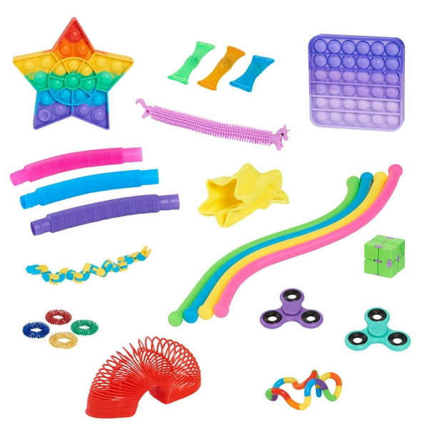 Ensemble de jouets sensoriels Fidget pour enfants adultes, soulage le  stress et l'anxiété, pack de jouets Fidgets, jouets spéciaux parfaits pour  la salle de classe du bureau à domicile (#41) 
