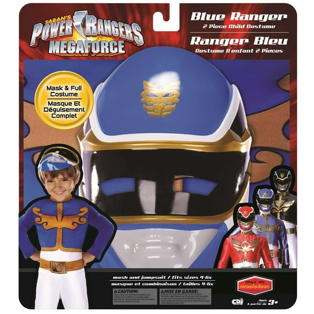 Déguisement Megaforce des Power Rangers - Ranger bleu
