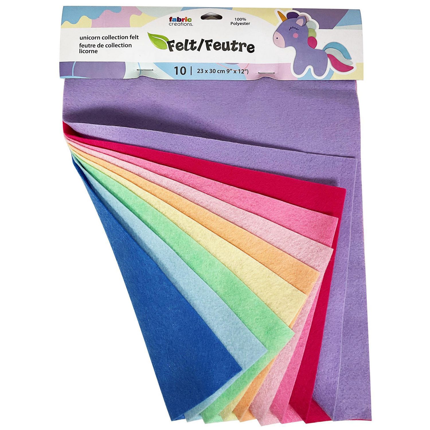 Craft Felt Sheets 20 x 30 cm -60 Colors Multicolor 