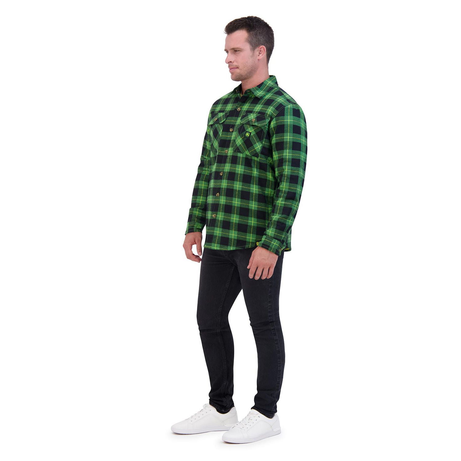 Chemise matelassée à carreaux en flanelle