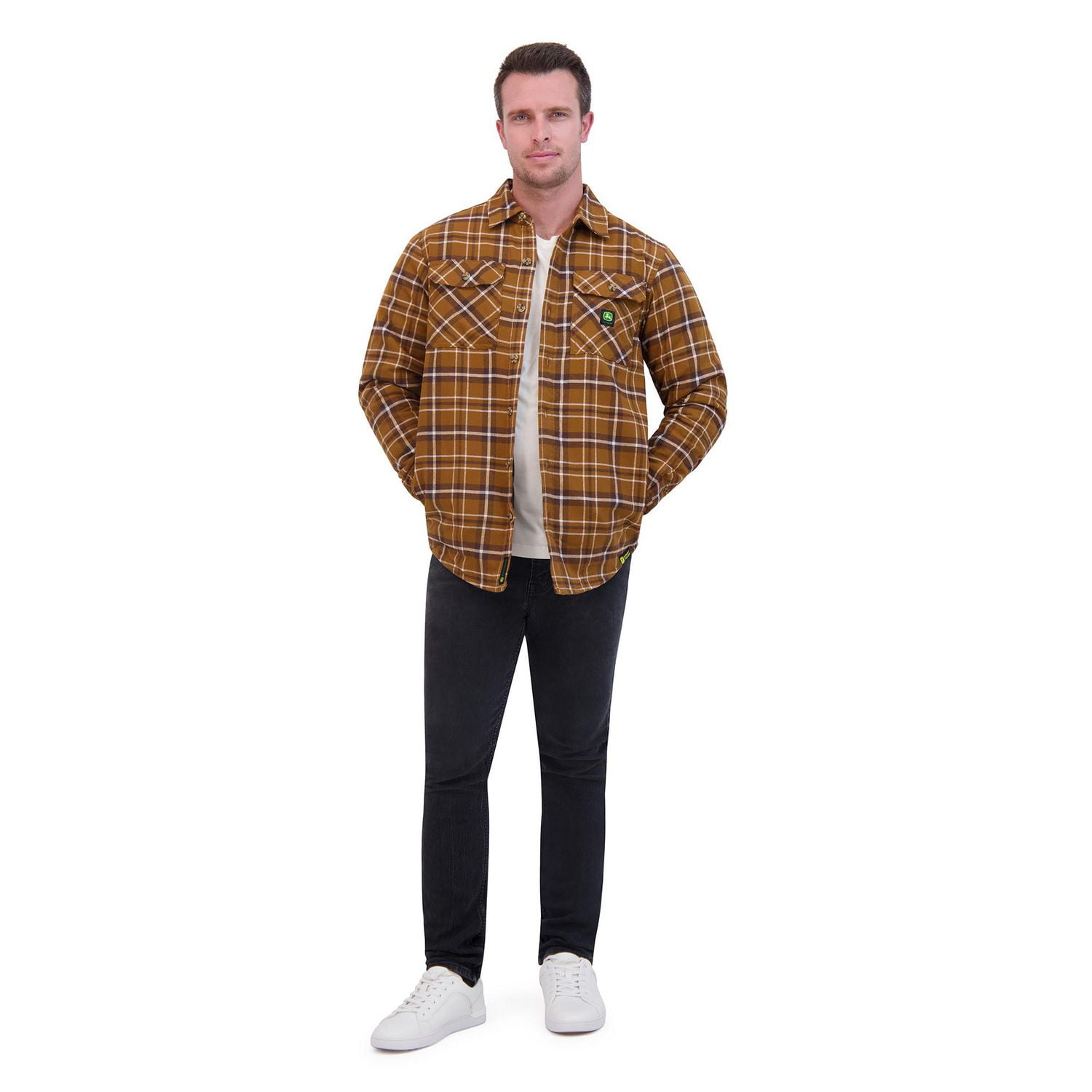 Supreme Quilted Plaid Shirt Yellow M 精し シャツ