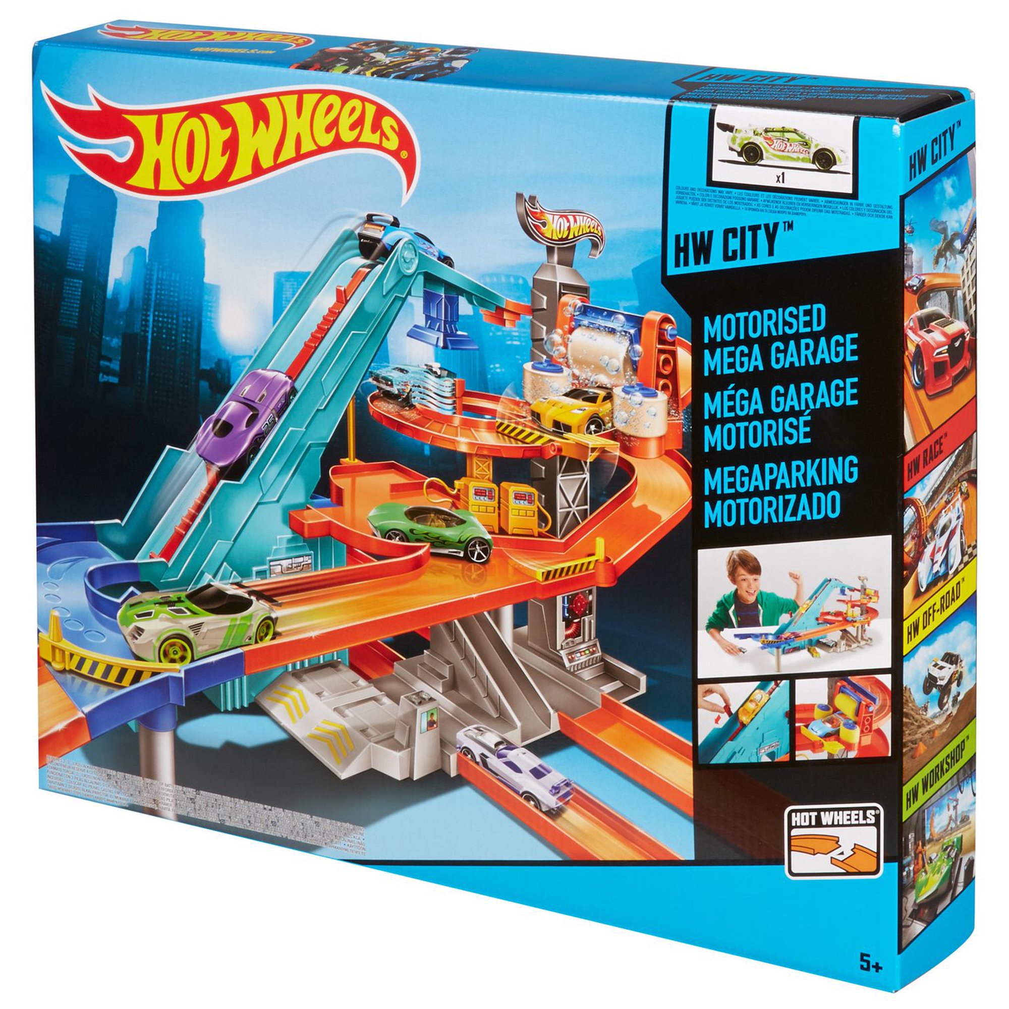 Hot Wheels City 50 Mega Garage Blue/Orange GTT95 - Best Buy