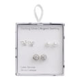 thumbnail image 5 of Luxury Designs Sterling Silver Set of 3 earring studs, 5 of 5