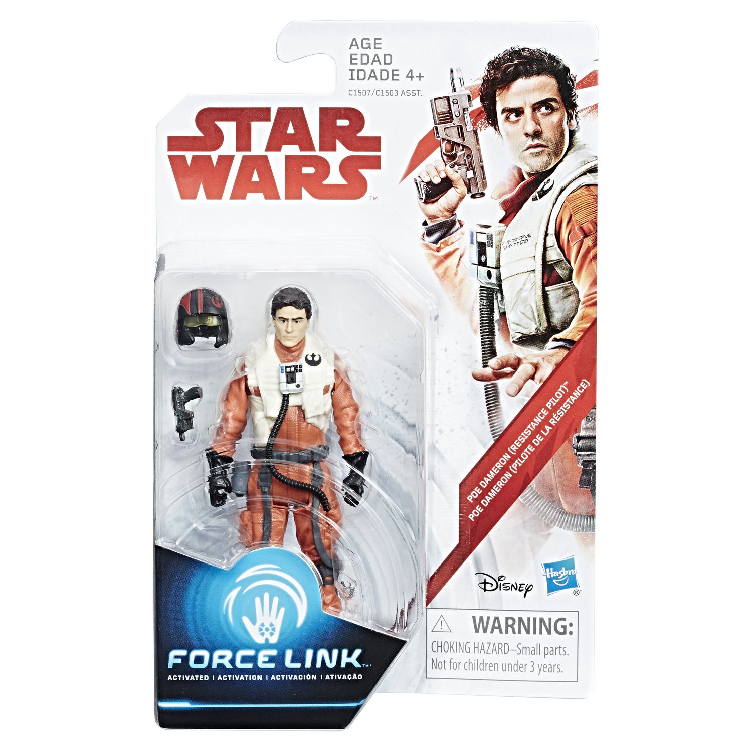 Star Wars Poe Dameron (resistance Pilot) Force LINK Figure