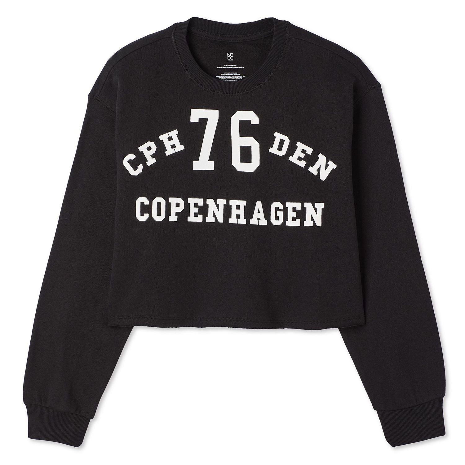 No Boundaries Women's Cropped Fleece Popover, Sizes XS-XXL