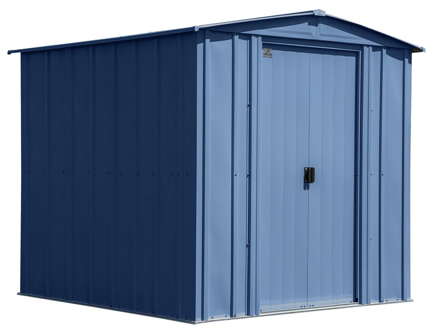 Arrow Classic Steel Storage Shed, 6x7, Blue Grey