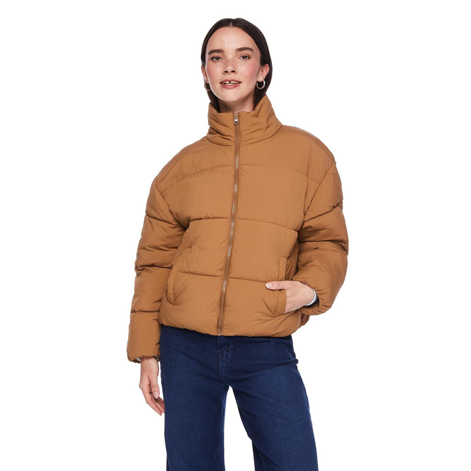 George Women's Short Puffer Jacket, Sizes XS-XXL