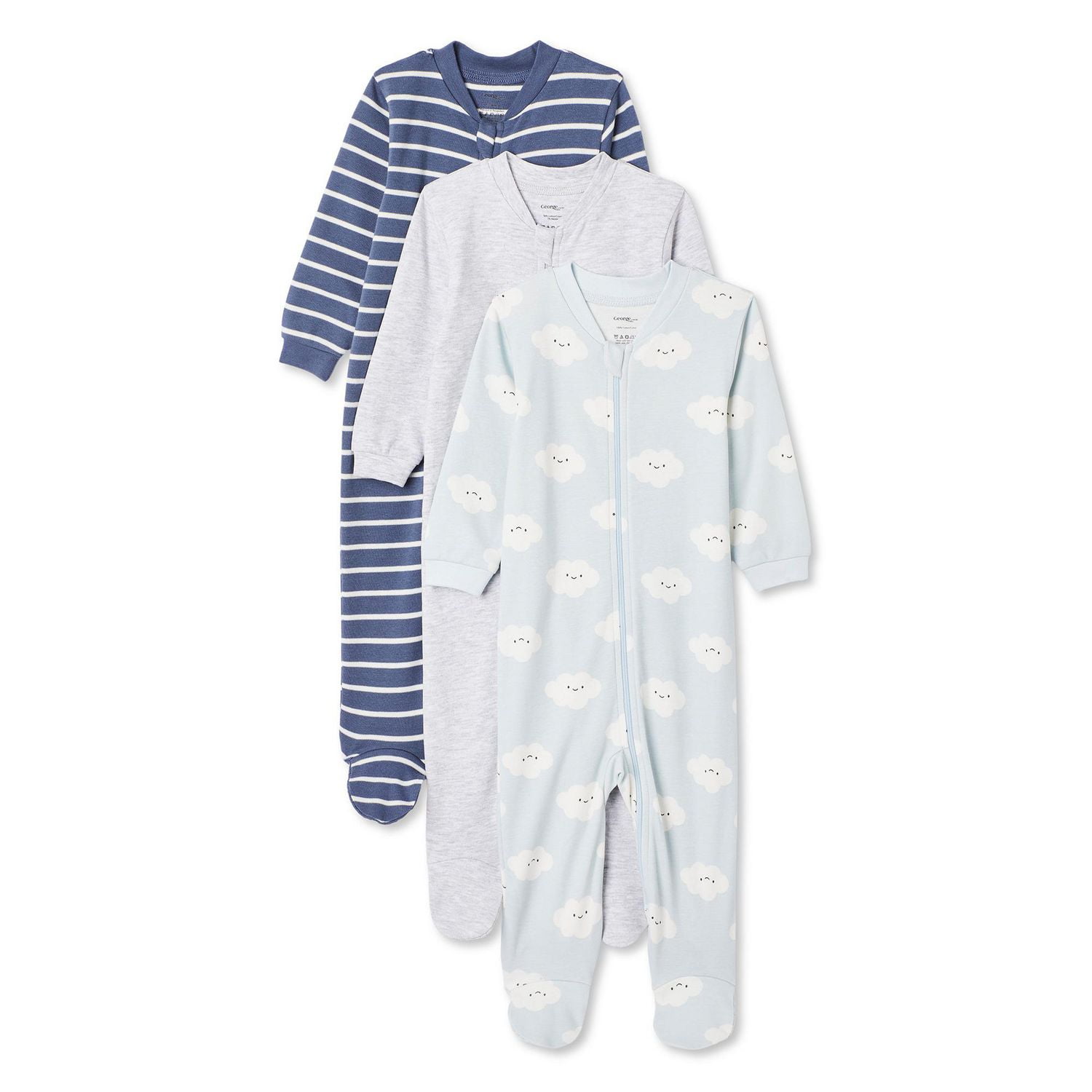 George Baby Boys' Sleeper 3-Pack