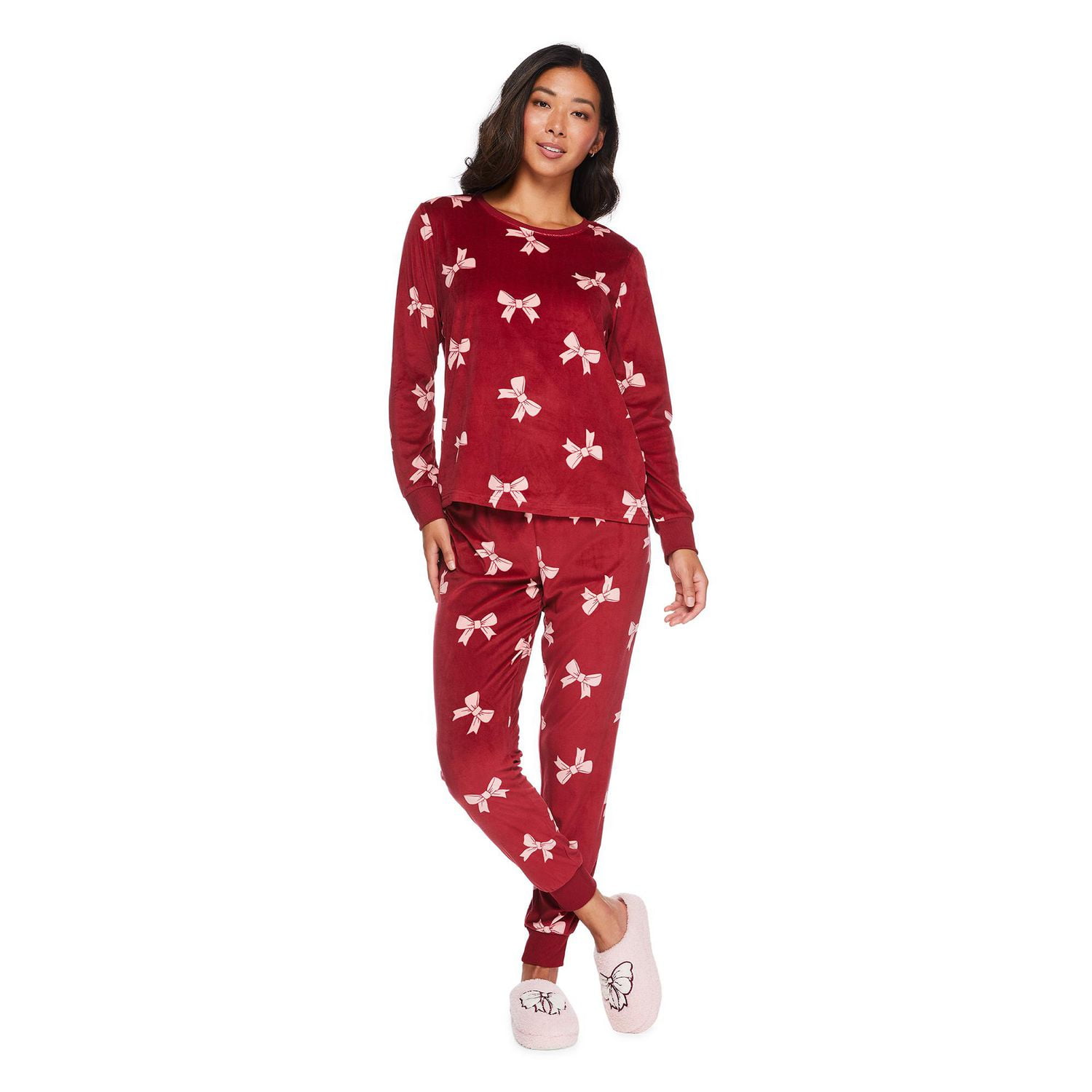 Pyjama 2 pièces en velours George pour femmes