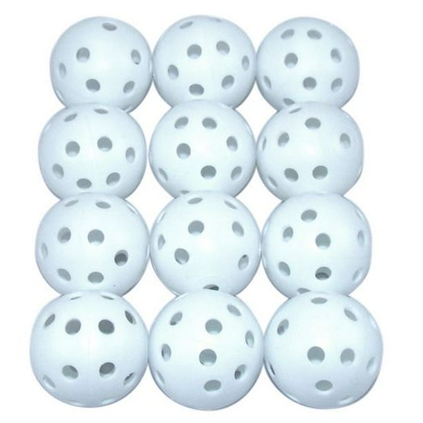 24 Balles de golf blanche de pratique avec des trous