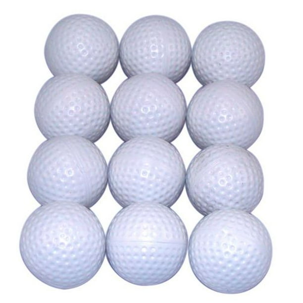 24 Balles de golf white de pratique solide