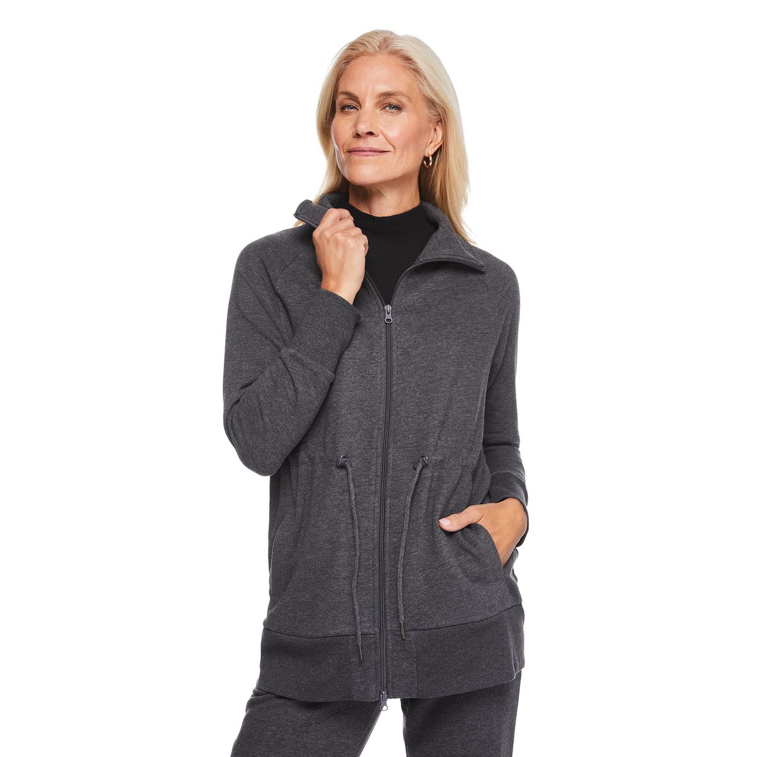 Iyla Women's Longline Athleisure Jacket, Sizes S-XXL