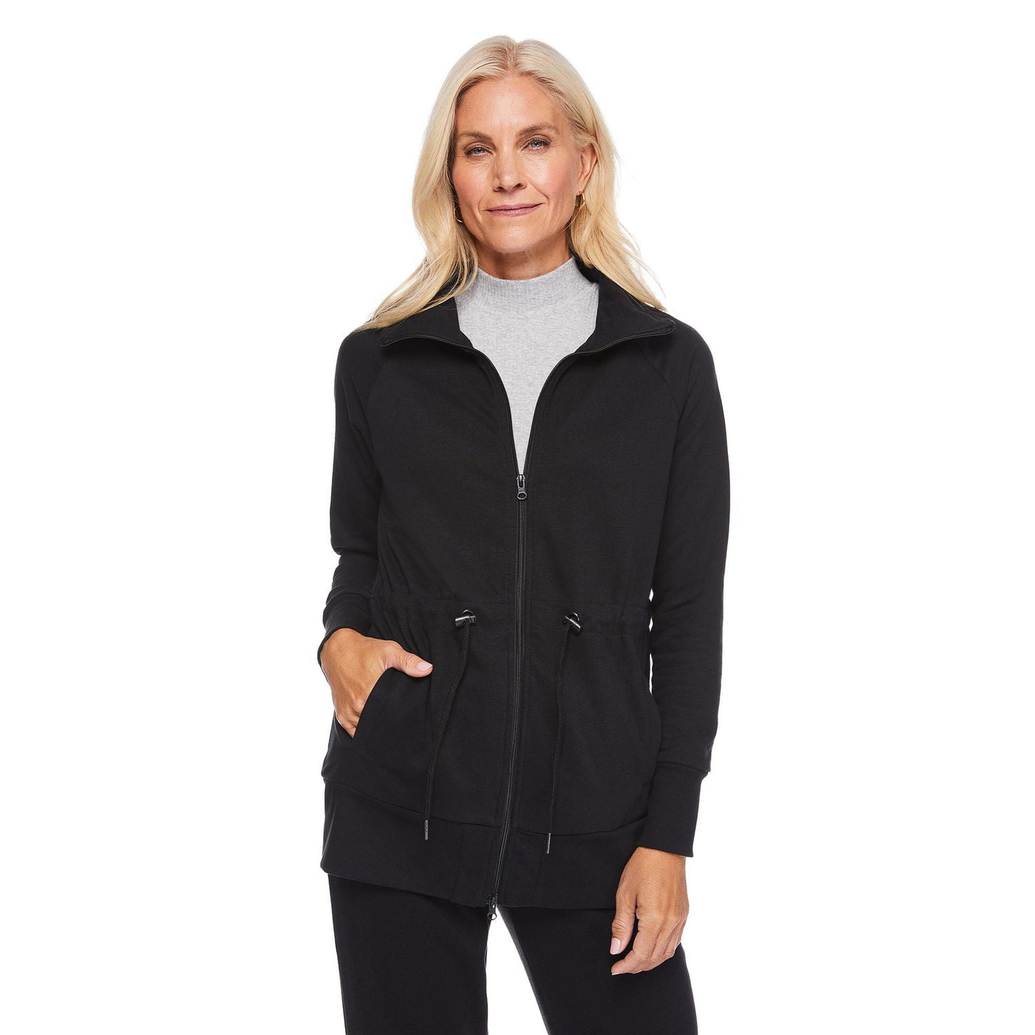 Iyla Women's Longline Athleisure Jacket, Sizes S-XXL