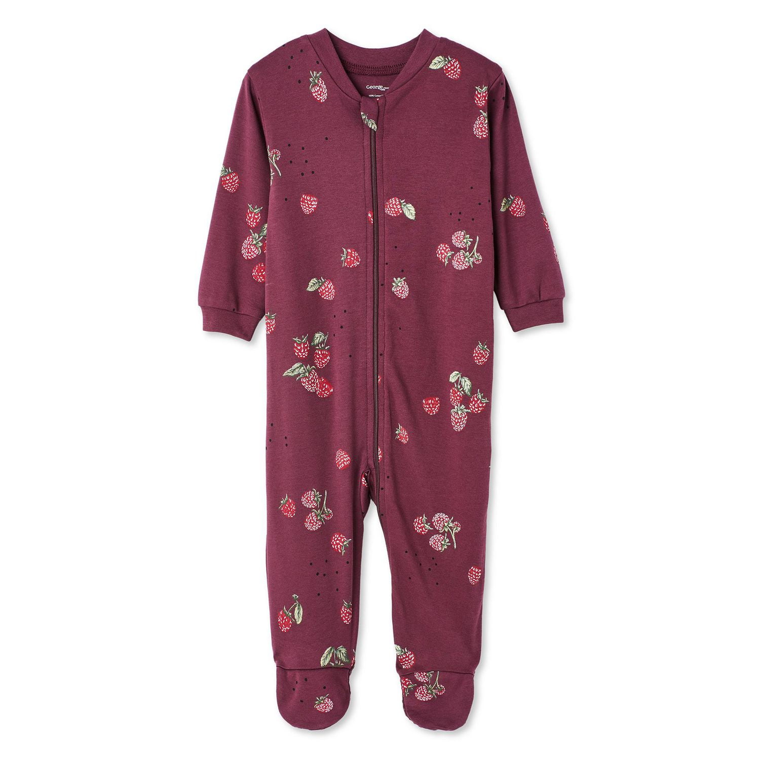 George Baby Girls' Printed Sleeper, Sizes 0-24 months