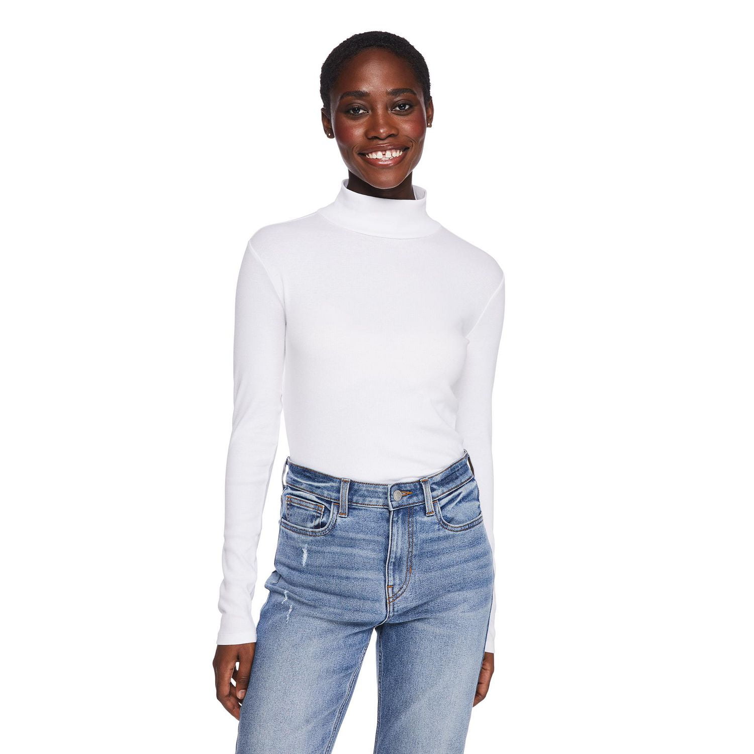 T-shirt à col droit George pour femmes