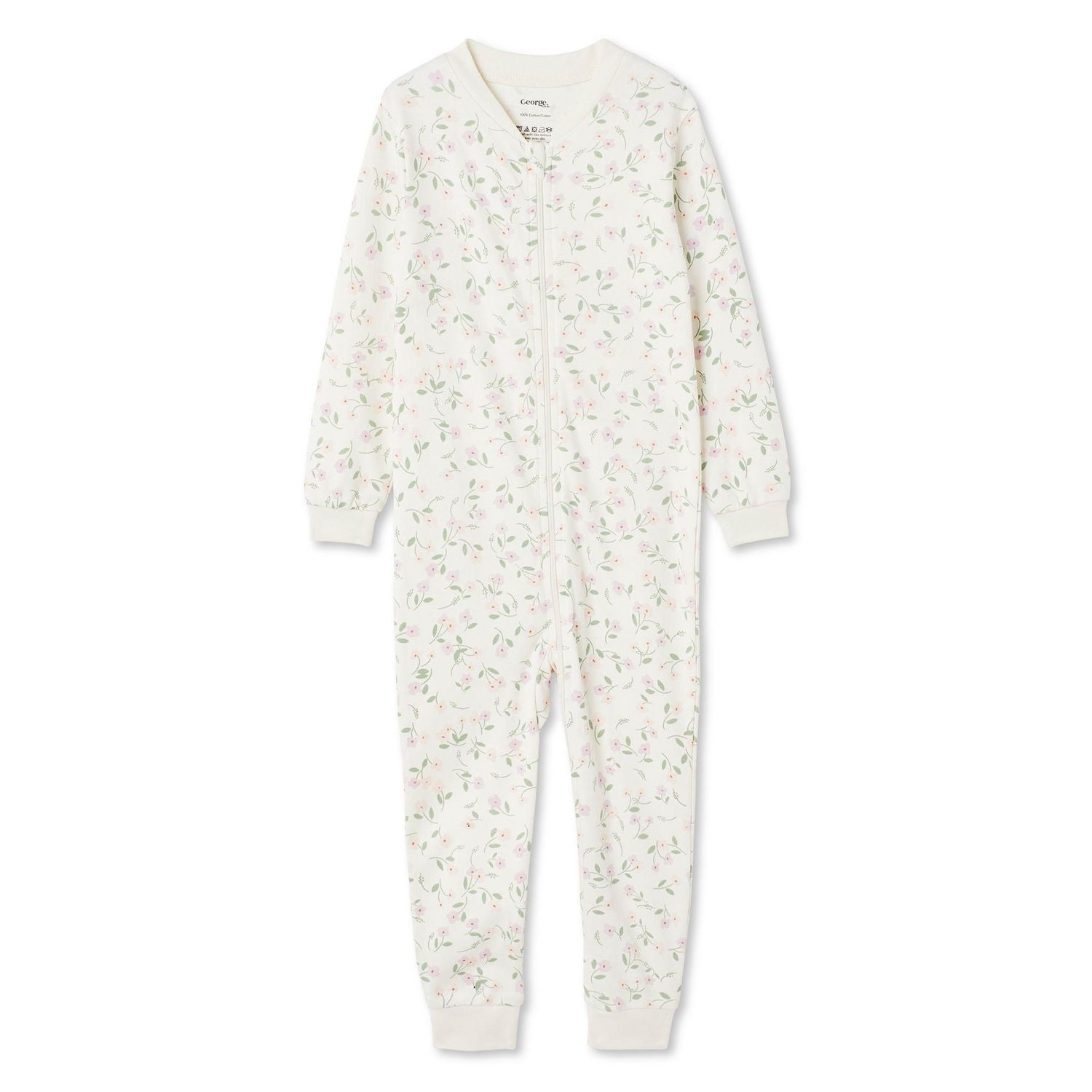 George Toddler Girls' Printed Sleeper, Sizes 2T-5T